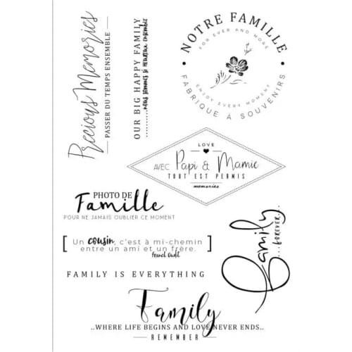 French Clear Stamp/Seal for DIY scrapbooking/photo album Decorative clear stamp sheets A3052