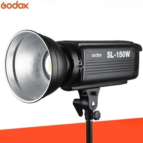 Godox SL-150W 150W 5600K CRI 93+ 16 Channels LED Studio Continous Video Light with Bowens Mount for DSLR Camera + Remote Control