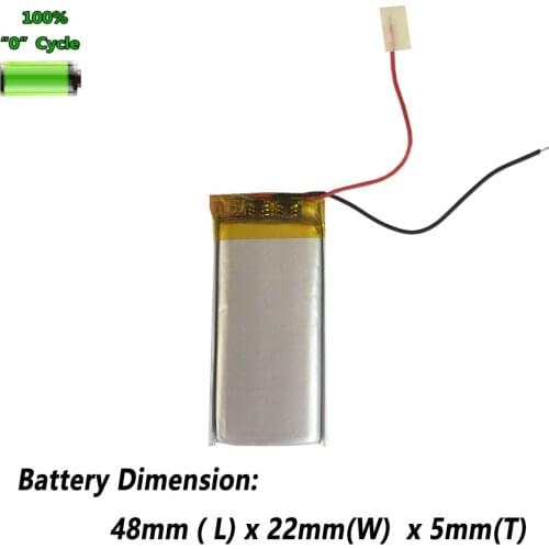 Li-Polymer 502248 500mAh Battery For Bluetooth Speaker GPS PDA Tachograph MP4 DVR DIY Batterie Accumulator AKKU