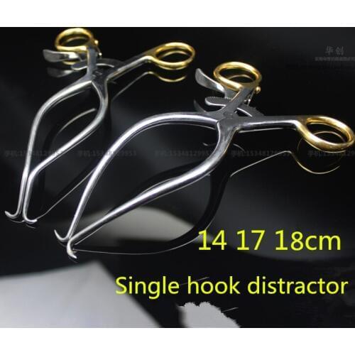 Medical Small animal orthopedic instrument skin Single hook retractor PET Tissue retractor C L type spreader distraction forceps