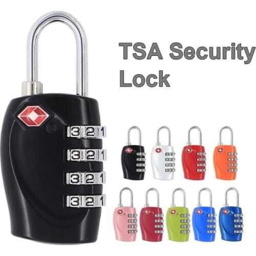 TSA Security 4 Digit Mini Zinc Alloy Combination Travel Suitcase Luggage Bag Code Password Lock Padlock Cupboard Cabinet Locker