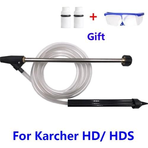 Sand Blasting Hose High Pressure Washer Professional Working Quick Connect with Karcher HD G1/4"F With 2 Pcs Ceramic Nozzle