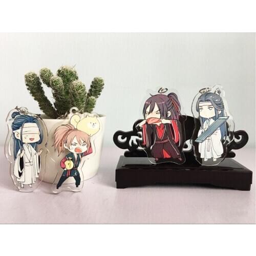 New Cartoon Characters Anime Mo Dao Zu Shi Key Chain Acrylic Mobile Pendant Keychain