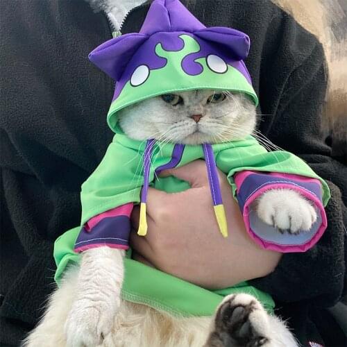 Pet Clothes Anime SK8 the Infinity Chinen Miya Cosplay Costume Cat Suit Jumpsuit Dog Cosplay Outfits Halloween Suit Custom Made