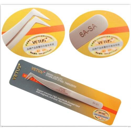 6A-SA Eyelash Tweezer 3D/6D Volume Eyelash Extension VETUS Best Quality Fan Lash Tweezer