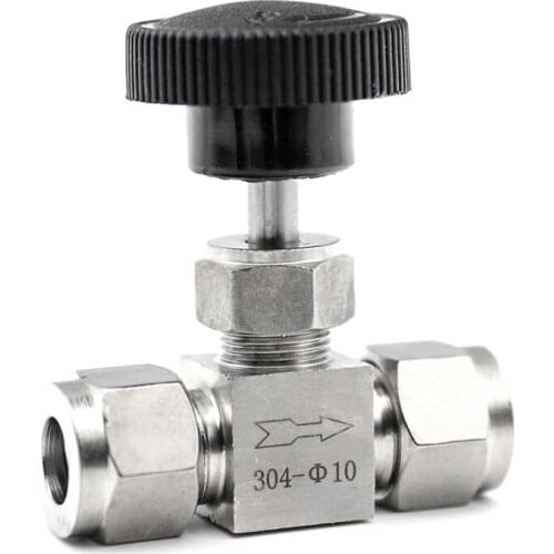 Adjustable Needle Valve O.D 3 4 6 8 10 12 Mm 3/8" 1/2'' Inch Tube Kitchen Shutoff Compression Switch Fifing 304 Acid Set Crane
