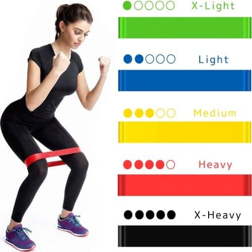 Yoga Resistance Rubber Bands Fitness Elastic Bands 0.3mm-1.1mm Training Fitness Gum Pilates Sport Crossfit Workout Equipment