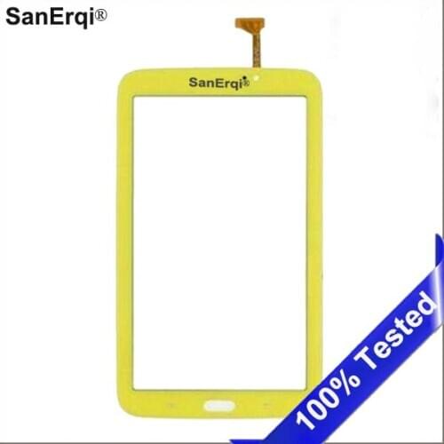 SanErqi For Samsung Galaxy Tab 3 7.0 SM-T210 SM-T211 T210 T211 7" Touch Screen Yellow Digitizer Glass Panel Sensor