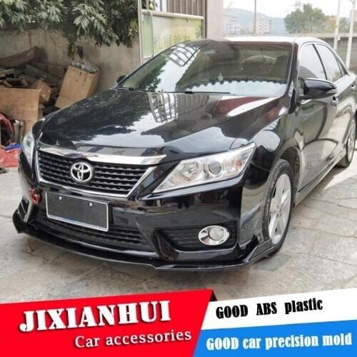 For Toyota Camry Front shovel Body kit spoiler 2012-2017 Camry ABS Rear lip rear spoiler front Bumper Diffuser Protector