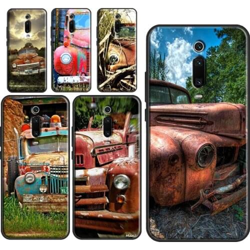 Old Retro Tractors Car Case For POCO X3 Pro F3 F1 M3 Cover Shell For Xiaomi Mi 11 Ultra 10T Pro Mi Note 10 Lite