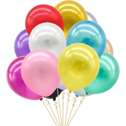 Decoration balloons Birthday wedding party decoration balloons scene layout various fields 1.2g pearly round latex balloons