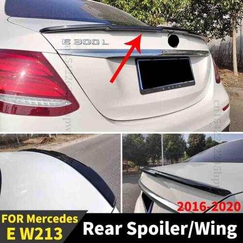 Roof Rear Spoiler Wing Tail Air Deflector Body Kit Decoration Facelift Tuning For Mercedes Benz E W213 2016 2017 2018 2019 2020
