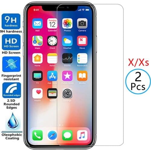 Protective tempered glass for iphone xs x s screen protector on i phone sx 10 iphonex iphonexs safety film aphone aiphone iphon