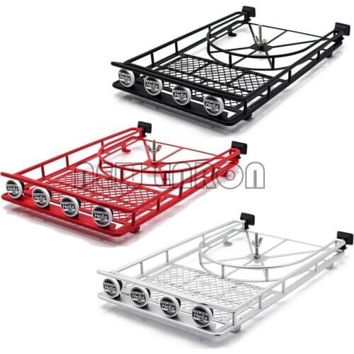 1:10 Cherokee Roof Luggage Rack With Tire Holder For RC Axial SCX10 II 90046 D90 NEW ENRON