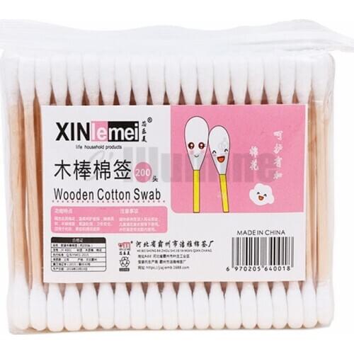Make-up Removal Cotton Swab Ear Picking Disposable Cotton Swab Disinfection Stick Double Head Stick 1600pcs