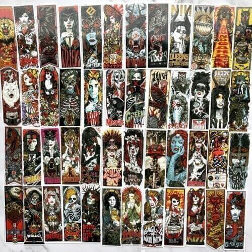 50pcs Cool Goth style Car Stickers For suitcase laptop skateboard Moto phone Car Kids Toy sticker waterproof Graffiti decals