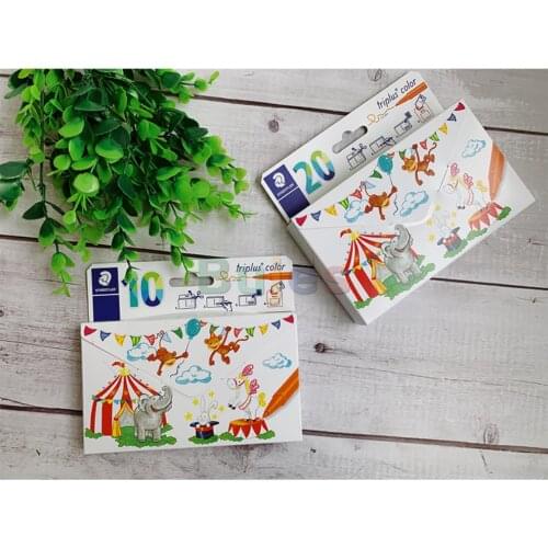 Staedtler Watercolor pen 10 / 20 color watercolor pen triangle color drawing pen hook line color drawing pen hand account pen