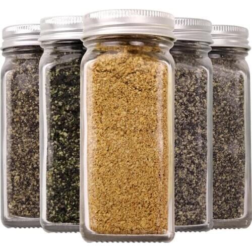 1pc 3.38oz Seasoning Bottle Reusable Clear Glass Spice Jar Kitchen Seasoning Shaker For Kitchen Pepper Storage Tools
