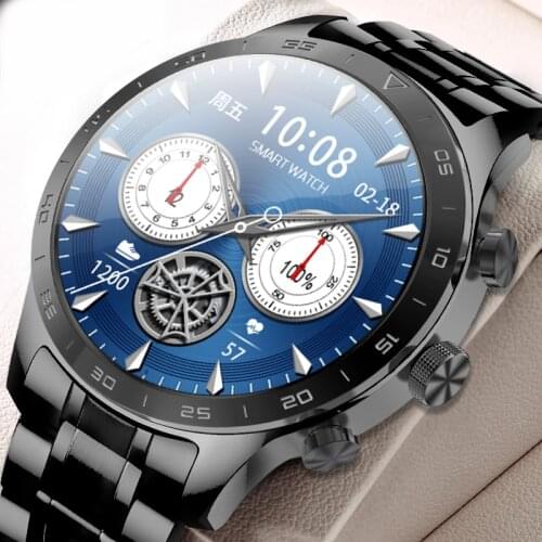 FNGEEN 2021New luxurious Steel band Digital watch IP68 waterproof Sport clock Bluetooth call electronic Watches men for men+box