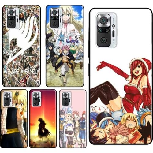 Anime Fairy Tail Case For Xiaomi Redmi Note 9 Pro 7 8 8T 9S Note 10 Pro Cover For Redmi 9 9T 9C 9A 8A 7A