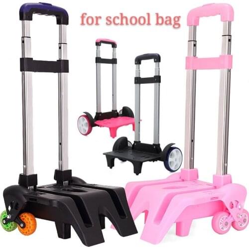 Drag roller rod for school bag