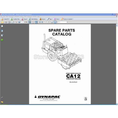 DYNAPAC Spare parts catalogues and service manuals