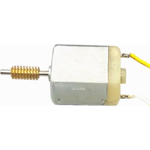 FF-280 Small DC Motor 6V 12V 24V 14000RPM Brush Shaft With Worm Gear DIY Model Parts