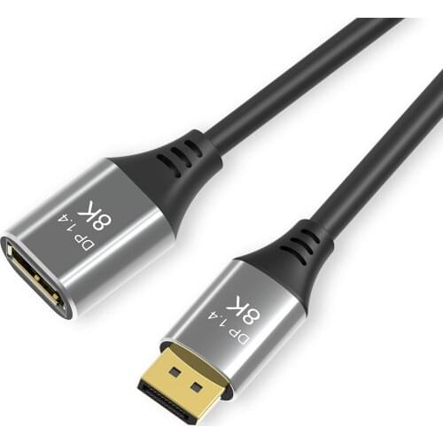 CYSM DisplayPort 1.4 8K 60hz Cable Ultra-HD UHD 4K 144hz Male to Female Cable 7680*4320 for Video PC Laptop TV