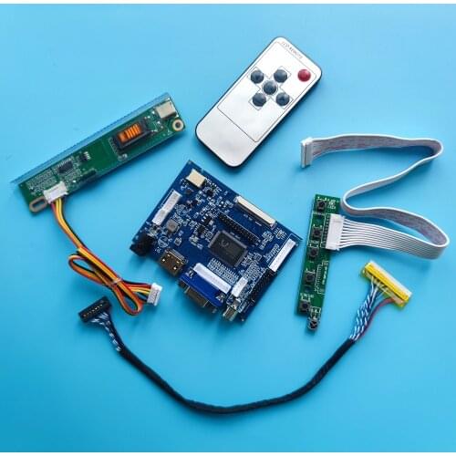 Kit Work for B154EW02 1280X800 LCD 15.4" 2AV HDMI VGA Controller Board remote Screen driver kit panel monitor DIY LVDS