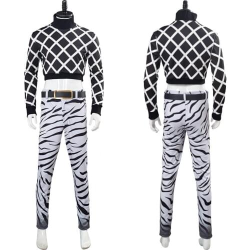 Anime JoJos Bizarre Adventure Guido Mista Cosplay Costume Outfit Uniform Adult Men Women Halloween Carnival Costume Custom Made