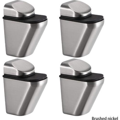 Glass Shelf Bracket, Glass Clamp Solid Zinc Alloy Adjustable Wall Mount for 3-20mm Wood or Glass Shelves, 4 Pcs