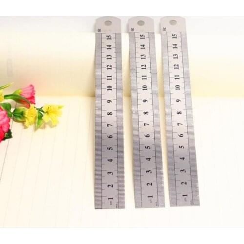 Manufacturers supply stainless steel ruler 15 cm Wholesale price Exquisite Metal Rulers office & school stationery student