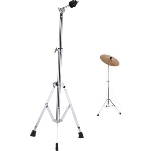 Drum Stand Full Metal Floor Cymbal Triangle Bracket Stand Holder Adjustment Foldable Jazz Drum Set Percussion