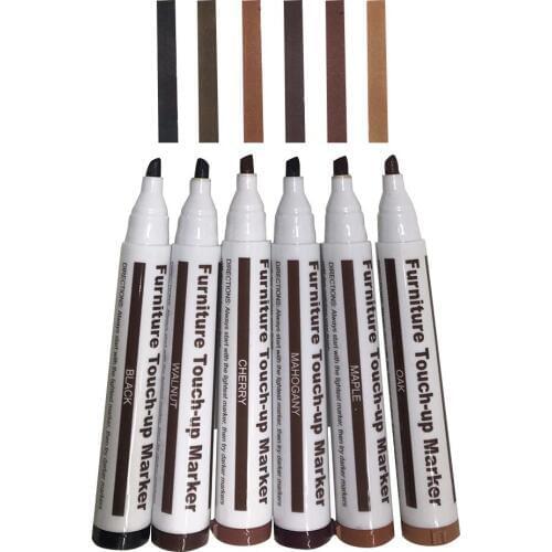 Wood Repair Color Pen Repair System Kit Filler Sticks Touch Up Marker Furniture Color Pen Floor Scratches Paint Drop Color Pen