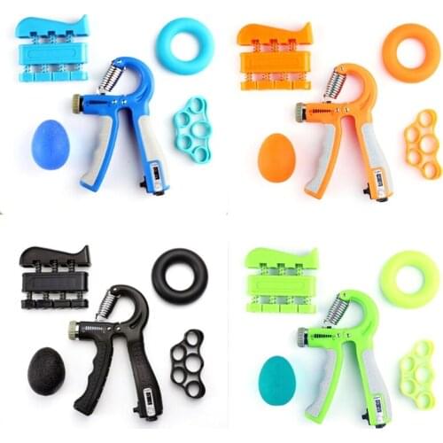 5 Pack Hand Grip Strengthener Workout Kit Forearm Grip Ring for Athlete 24BD