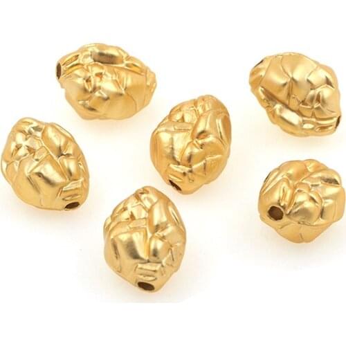 Irregular Frosting Spacer Beads Connectors For Necklace Bracelet DIY Jewelry Making