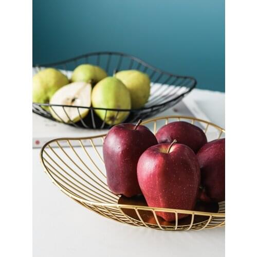 Nordic iron water fruit basket simple household fruit storage basket creative living room fruit tray household tea table fruit B