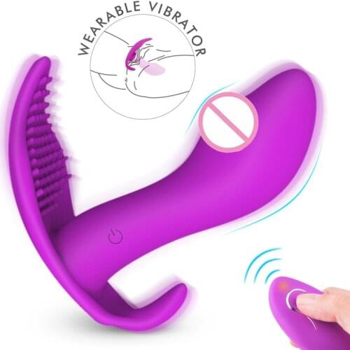 Wearable Vibrating Underwear Wireless Remote Control Clitoral Clit Dildo Silicone Vibrators for Women