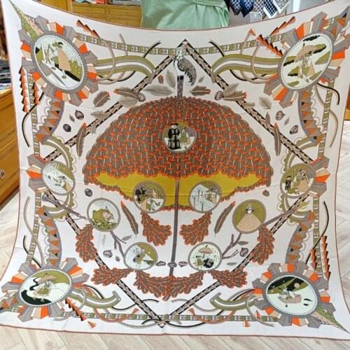 NEW Arrival Wool Blanket Scarf Shawl Cape Unique Prints Women Winter Fashion Warm Scarves Wraps 130*130cm