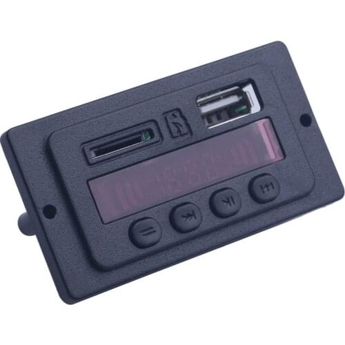 12V 18V MP3 Player Decoder Board Bluetooth 5.0 Car FM Radio Lossless Format Music Decoder Module Support FM TF USB Recorder