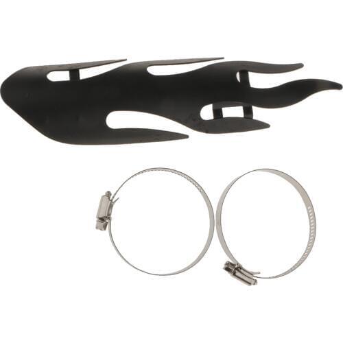 Plating Exhaust Muffler Pipe Heat Shield Cover Heel Guard For Harley Cruise Black