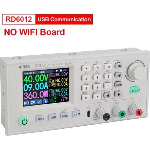 RD RIDEN RD6012 RD6012W USB WiFi DC - DC Voltage Current Step-down Power Supply Module Buck Voltage Converter Voltmeter 60V 12A