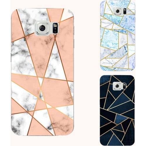 Geometric Water color Marble silicone phone case For Samsung Galaxy M40 S6 S7 Edge J2 J4 J7 A60 M01s M01 A01 Core phone case