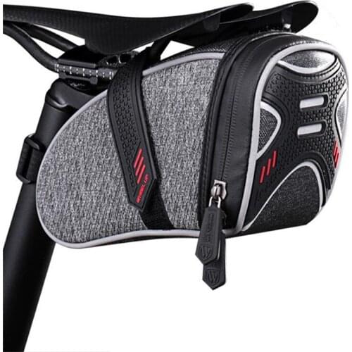 Portable Waterproof Bike Saddle Bag Cycling Wedge Storage Bag Reflective Stripe MTB Bike Bag Accessories High Quality Supplies