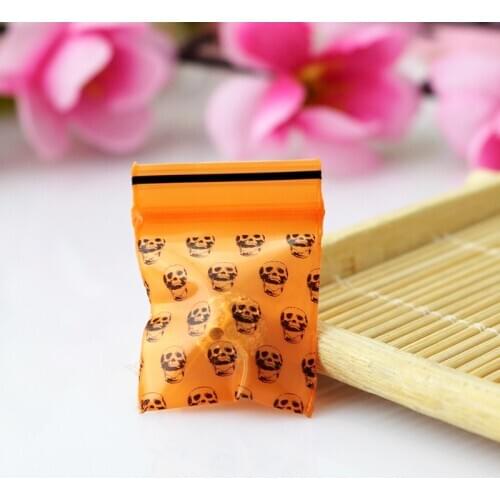 High quality 100pcs/lot 2x2.8cm Small Orange Bags Ziplock Reclosable Bags Packing Plastic Bags gifts Bag