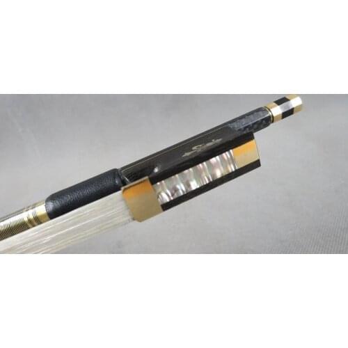 High quality class plaid black Carbon fiber violin bow 4/4 #5696