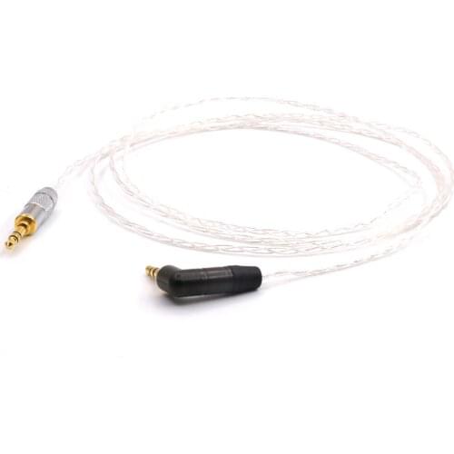 High Quality Silver Plated 3.5mm Male to Male Right Angle Head Stereo Jack Audio AUX Wire Cable Cord