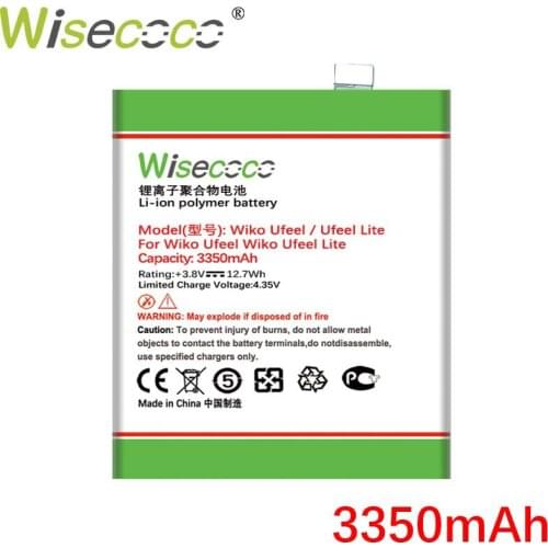 Wisecoco 3350mAh Battery For Wiko Ufeel / U feel Lite CellPhone In Stock High quality +Tracking number