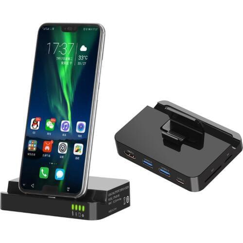 Ype-c expansion dock For Huawei mate10 P20 mobile phone to hdmi/SD/TF mobile phone base converter