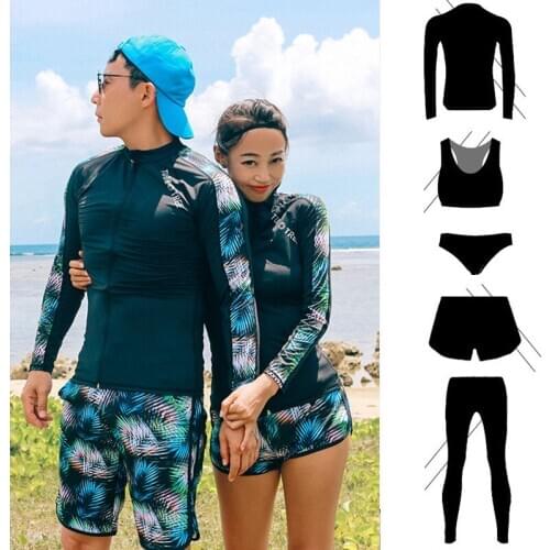 Womens Long Sleeve Rash Guard Sun Protection Swim Shirts Surf Swimsuit 5pcs Full Swimwear Beachwear Yoga Jogger Tracksuit Men